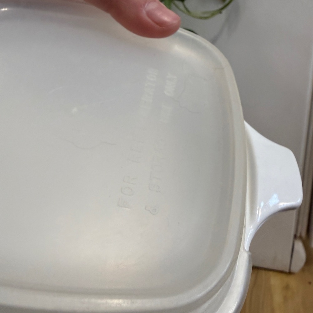 Corningware White Petite Pan with Blue Design - Picture 8 of 13